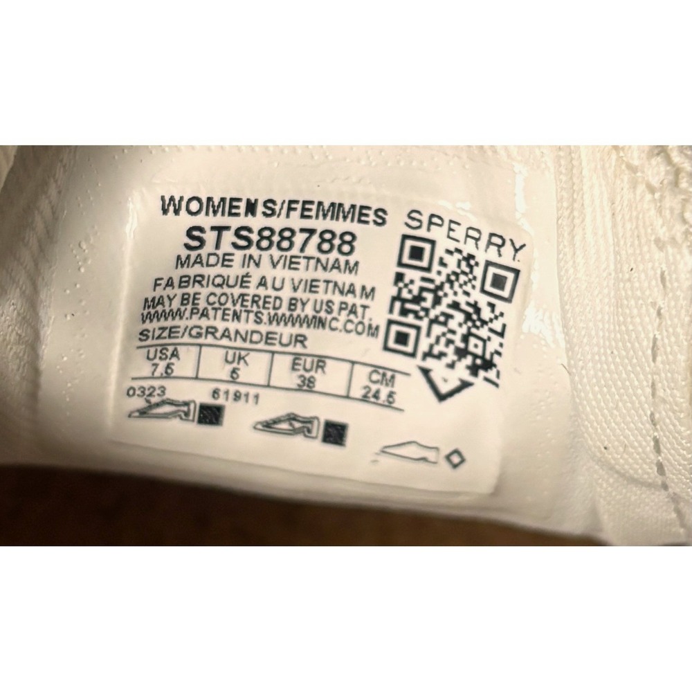 Sperry Seacycled Crest Vibe Platform Boat Shoes NEW Canvas STS88788 Womens 7.5 - Picture 7 of 7